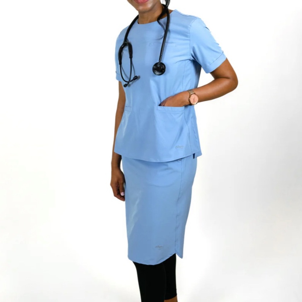 Light Blue Scrub Set